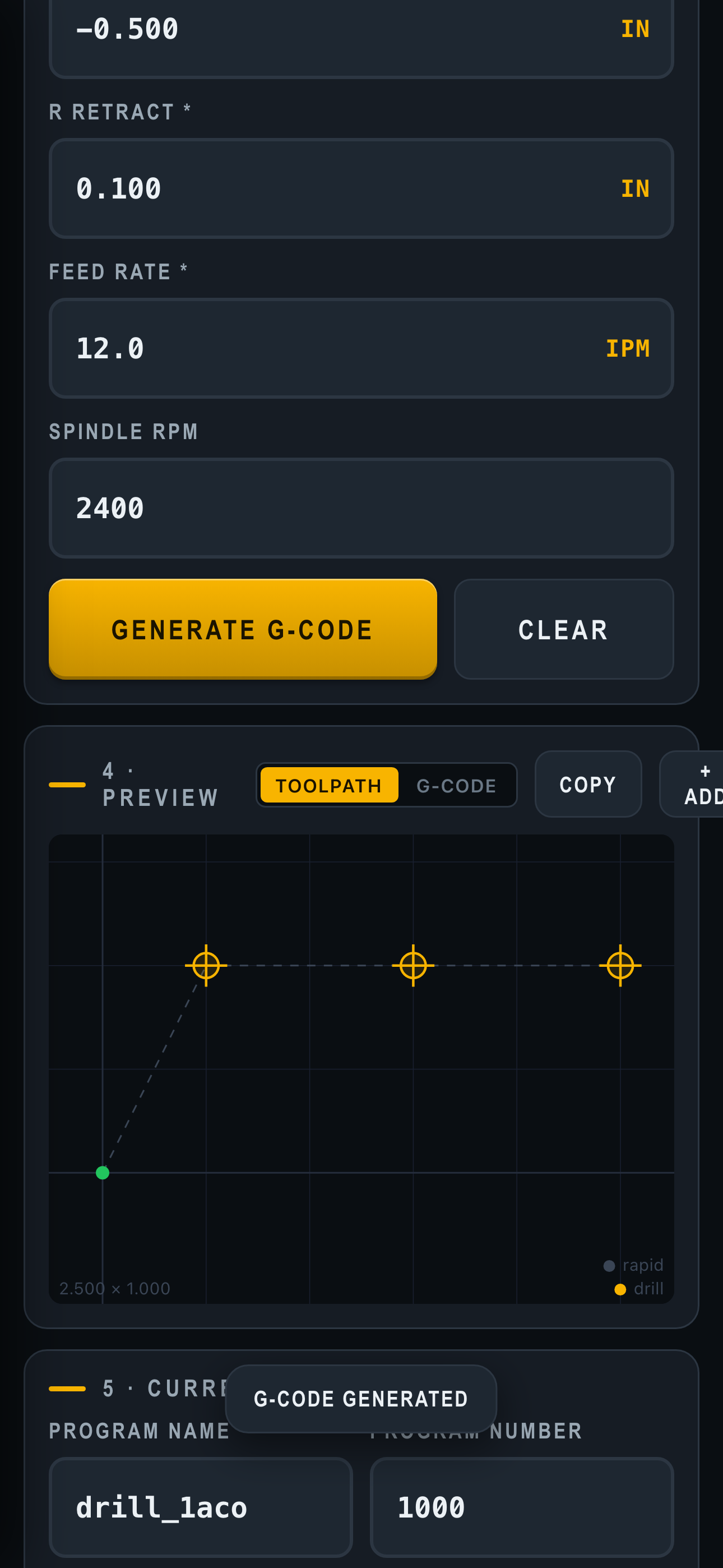 ShopCAM toolpath simulation preview